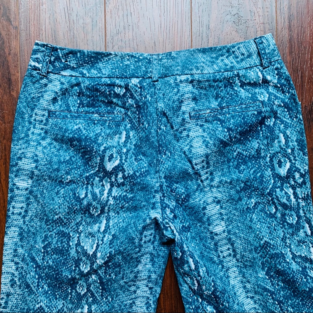 Larry Levine turquoise snake skin pants 👖 - Picture 3 of 4